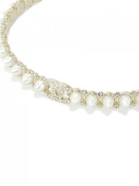 Chanel Choker White
